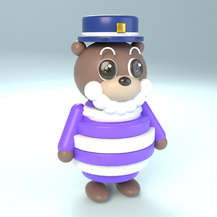 Captain Barnacle in 3D