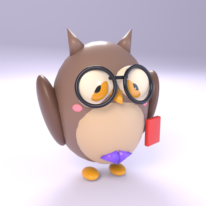 Professor Hoot in 3D