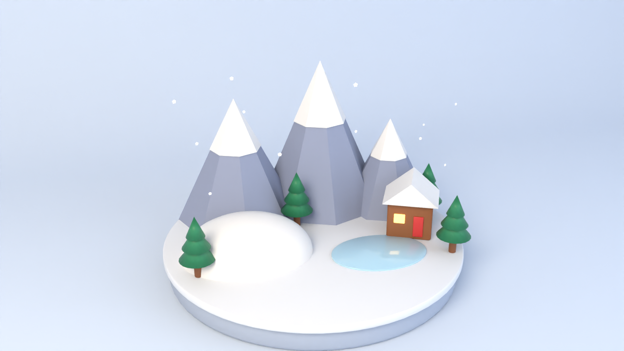Snowy Peaks in 3D