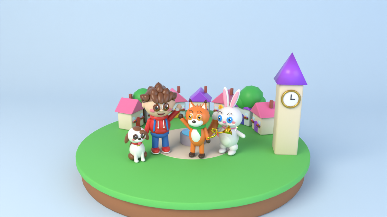 Hello in Zuzu Village in 3D