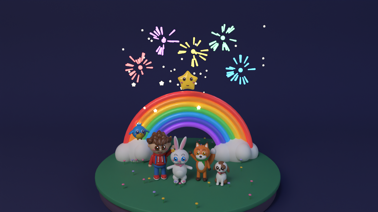Rainbow Night Finale in 3D