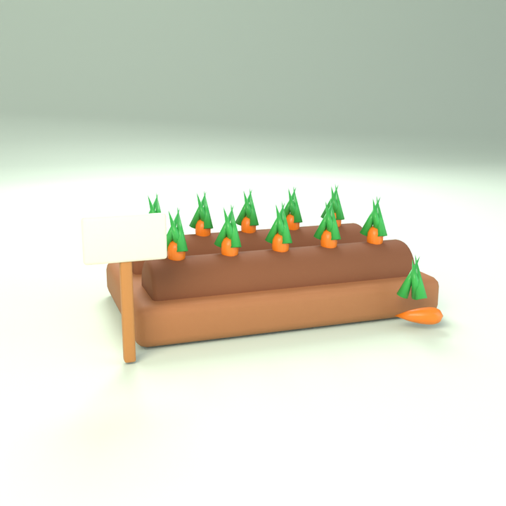 Carrot Patch in 3D