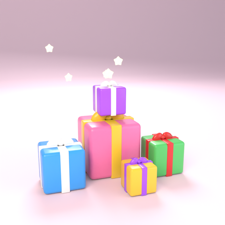 Gift Boxes in 3D