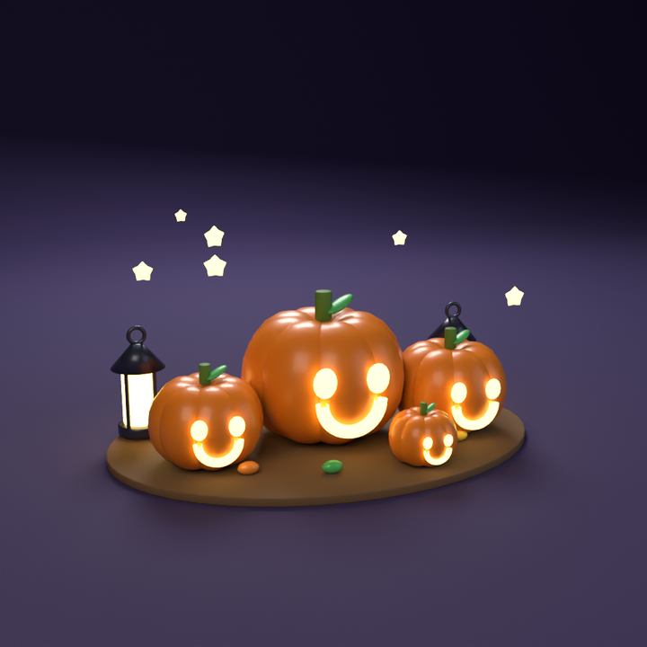Pumpkin Glow in 3D