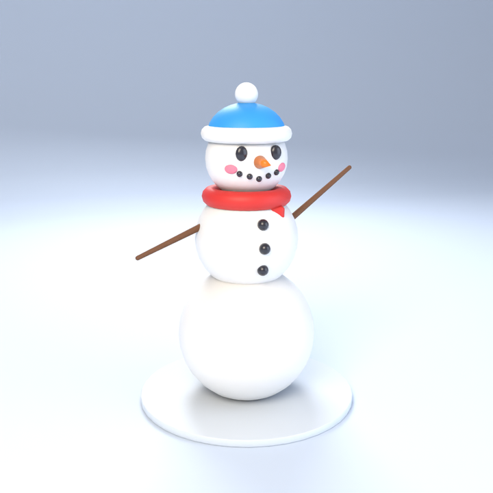 Snowman in 3D